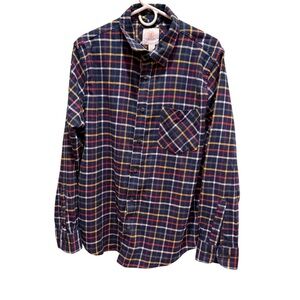Cloudveil Flannel Shirt Mens XL Button Up Blue Plaid Cotton Long Sleeve